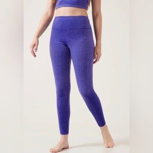 Athleta Vibrant Purple Elation Velvet Tight Size Medium